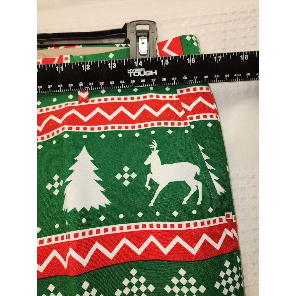 Opposuit Mens suit Size 36 Christmas Green Tree Holiday With Tie - Picture 15 of 16